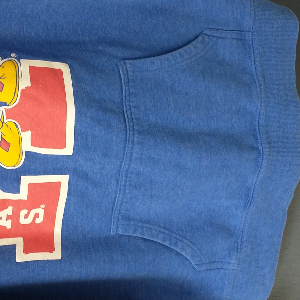 Kansas Jayhawks Blue Hooded Sweatshirt - University Logo Pullover - Picture 6 of 8
